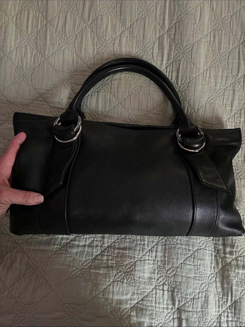 🍓TRADED🍓90s/Y2K EXPRESS Genuine Leather Satchel Handbag